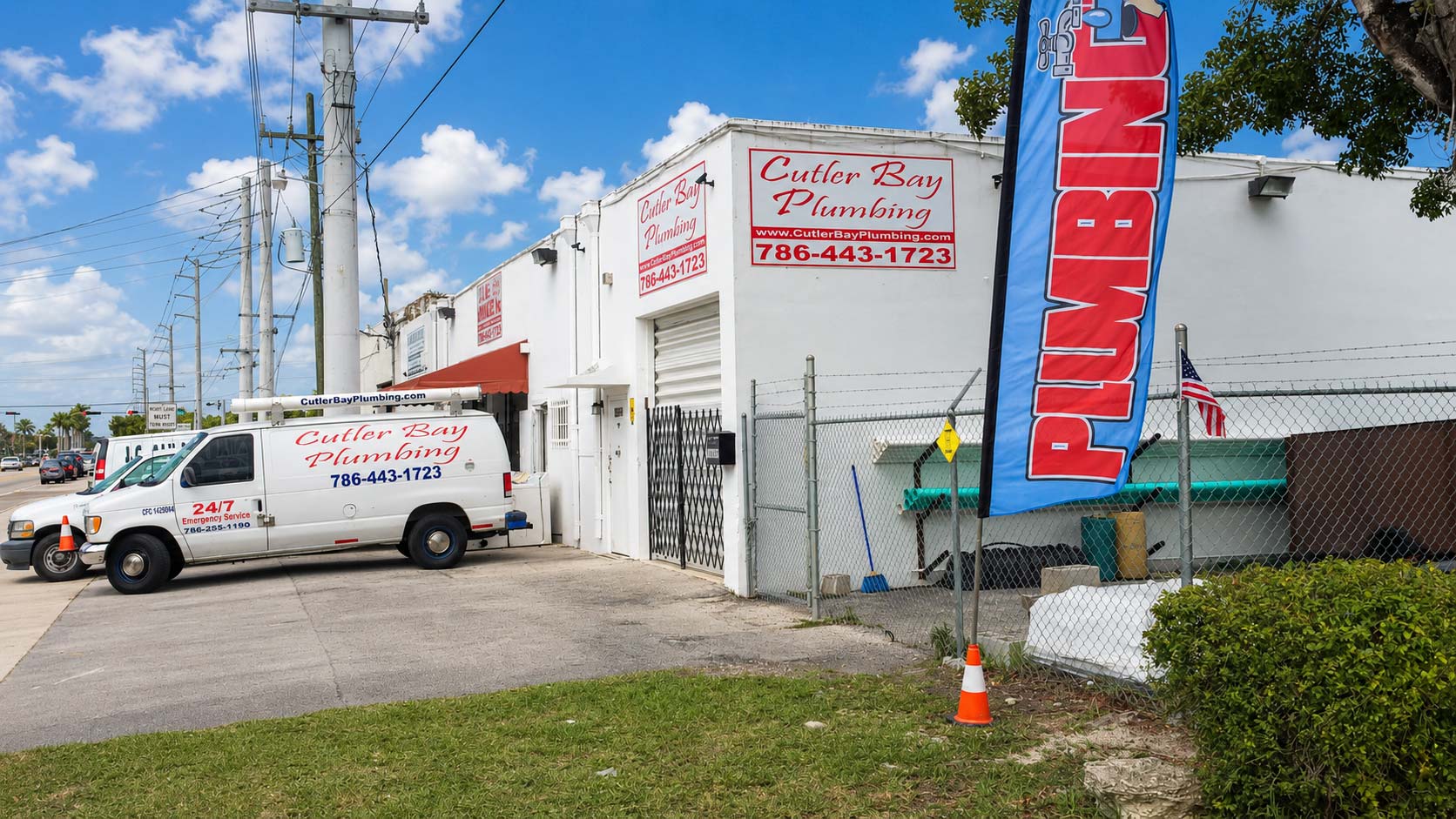 Cutler Bay Plumbing office and service truck in Cutler Bay, Florida