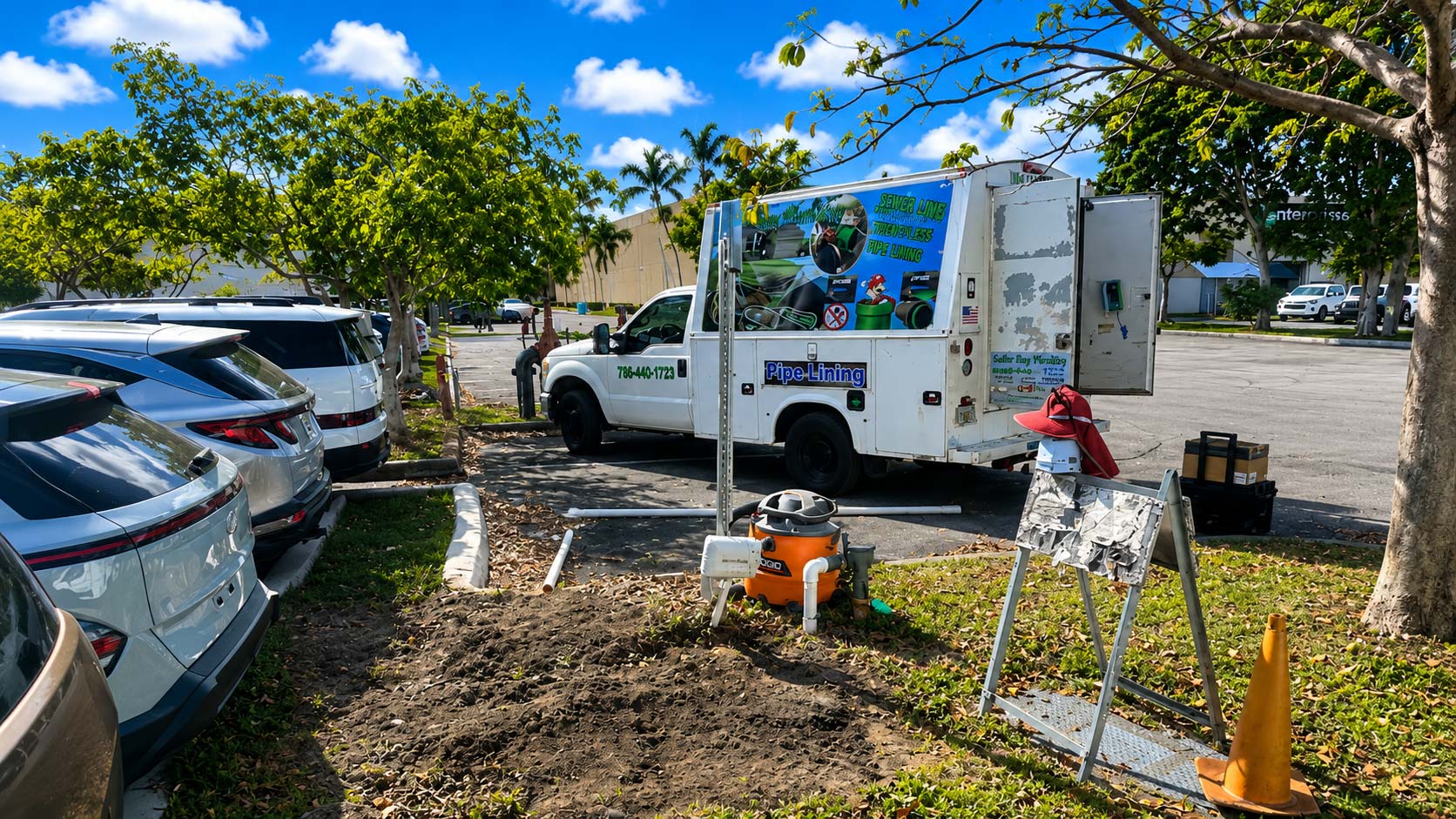 Cutler Bay Plumbing fleet vehicle visiting a Miami Shores residence